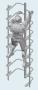 Climber on Steel Ladder